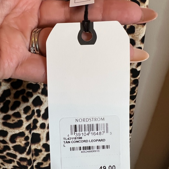 Leith Tan Concord Leopard Dress. NWT. Size L - Picture 3 of 4
